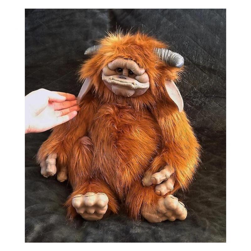 Labyrinth Ludo Baby Doll Red Bigmouth Animal Plush Doll Ornaments