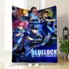 Dynamic Soccer Players In Action with Vibrant Cosmic Background. for All Seasons Blanket Lunch Break Throw Gift