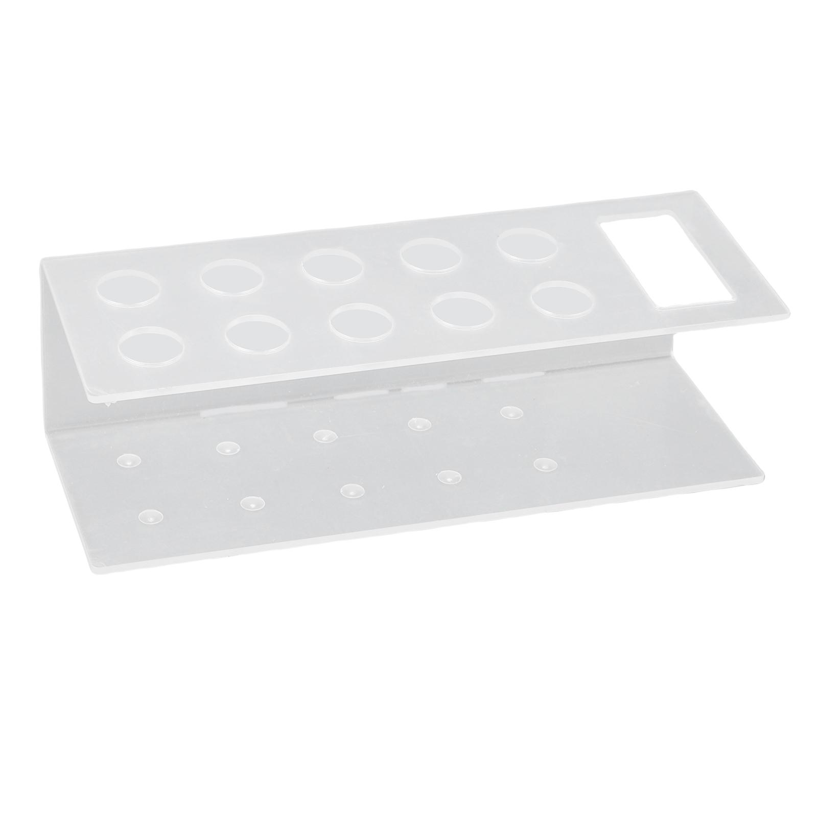 Wall Mount Marker Holder Transparent Acrylic 10 Pen and 1 Eraser Slots Whiteboard Marker Holder   for School