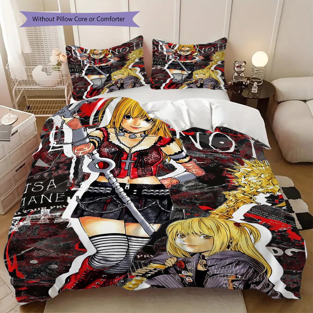 Death Note Ghost Story Soft Comfortable Duvet Cover, Children's Bedding Set Gift, Various Sizes Available LXRa29