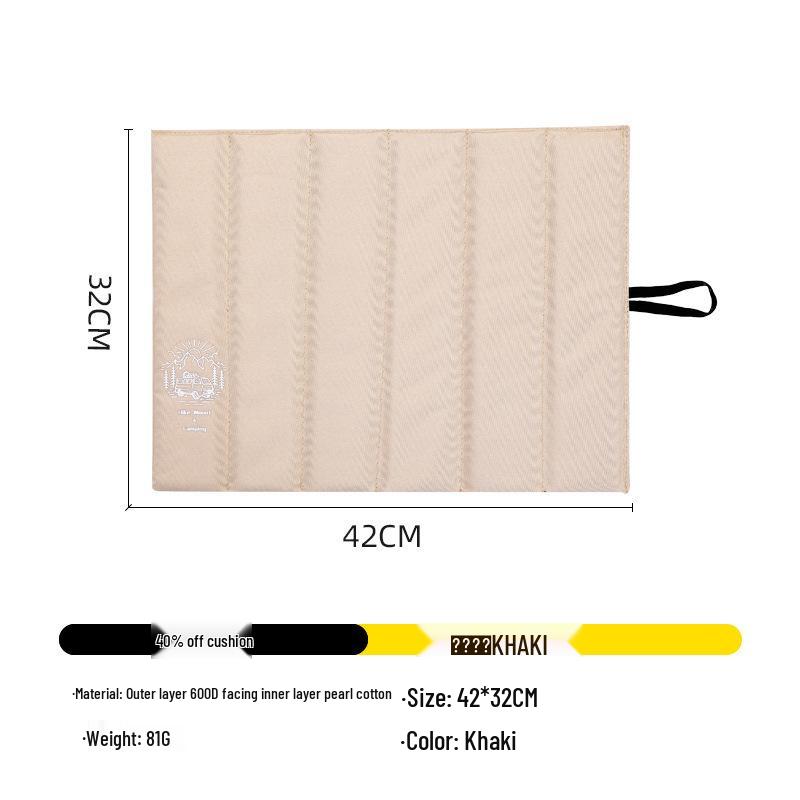 Ultralight Portable Oxford Cloth Outdoor Cushion: Moisture-Proof, Foldable, Insulated Mat for Camping, Beach, Hiking, Mountaineering