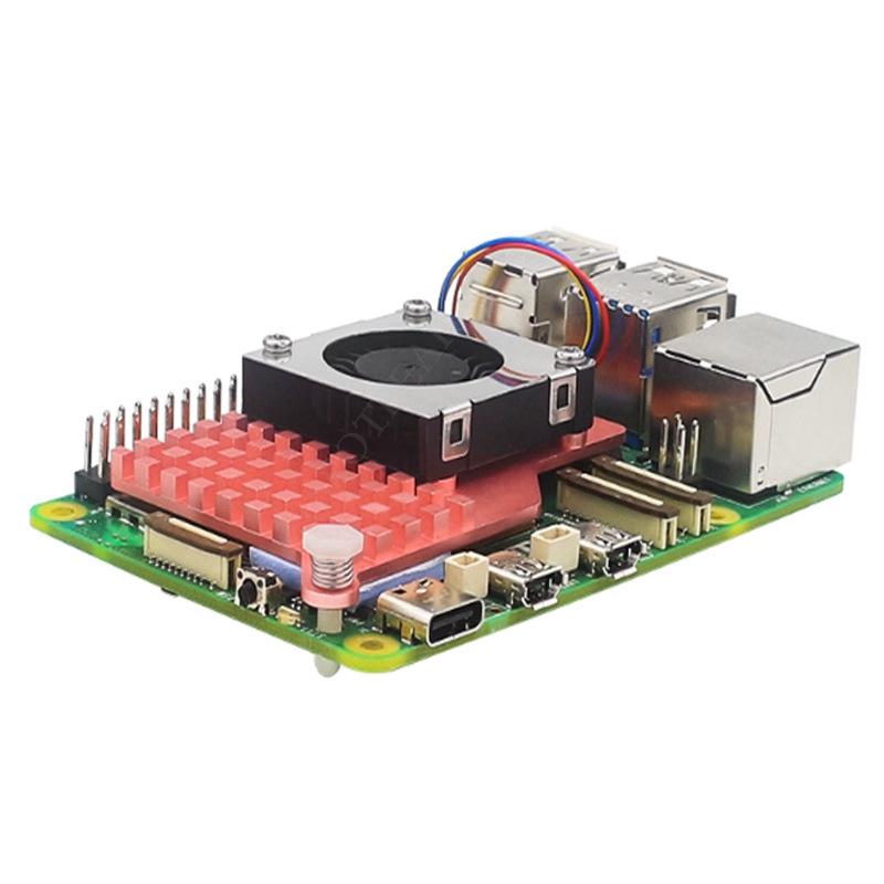 Raspberry Pi 5 Active Cooling Fan with Pure Copper/Aluminum Heat Sink