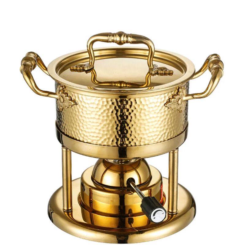 Jiakangming Portable 304 Stainless Steel Gas Hotpot