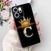 For Oppo Reno14 F 5G 6.57" Case Popular Design Letters A-Z Crown TPU Soft Silicone Cover For Oppo Reno 14F CPH2743 Phone Casing