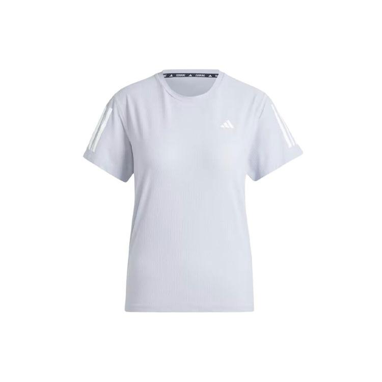 (WMNS) adidas Own The Run T-shirt Asia Sizing  Halo Silver  Women s IP2041 XL