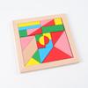 Wooden 3D Tangram Puzzle for Kids - Shape Recognition Building Blocks