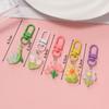 1pc Colorful Resin Tulip And Sunflower Keychain Pendant Cute Girl Heart Earphone Bag Decorations Keyring Jewelry Accessories