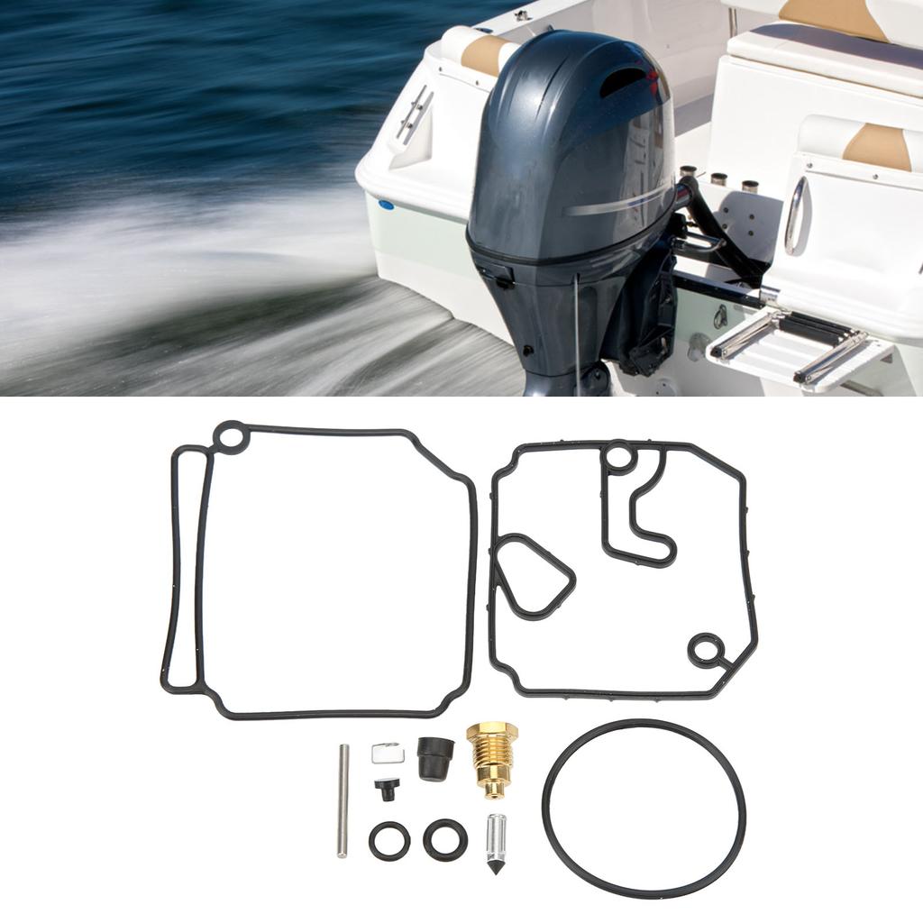 11Pcs Carburetor Carb Repair Kit 6H1 W0093 10 00 for 75‑90HP Boat Outboard Motor 1992‑2007