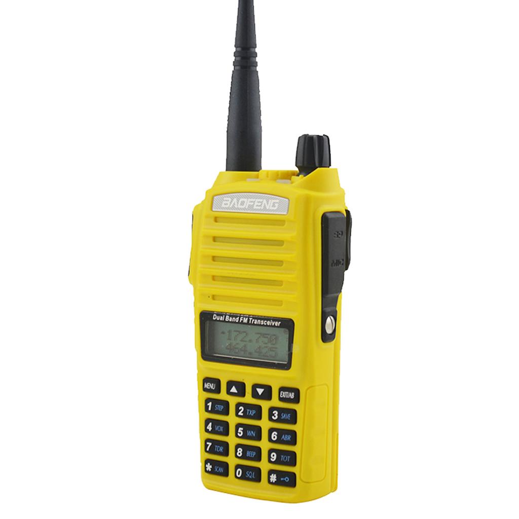 Baofeng UV-82 Telsiz UHF 400-520MHz VHF 136-174MHz 5W Çift Bant Çift PTT Anahtarlı FM Taşınabilir İki Yönlü Radyo Kulaklıklı