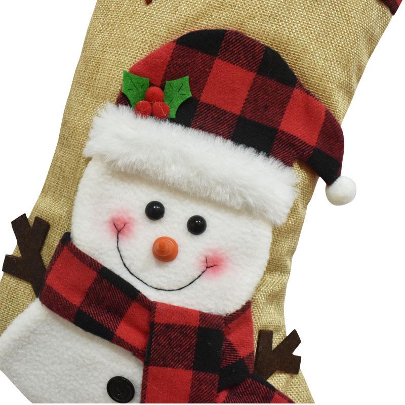 3D Cartoon Flannel Christmas Stockings & Gift Bags - 2025 Holiday Decorations