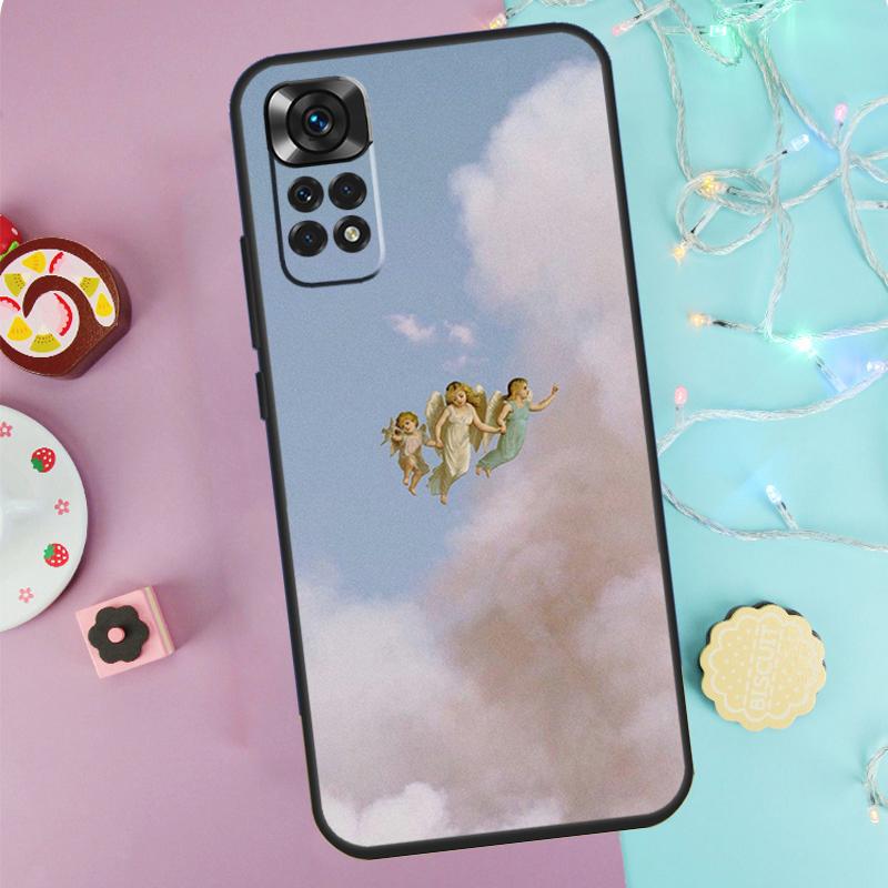 Renaissance Angel Aesthetic Case For Xiaomi Redmi Note 9 10 11 12 13 14 Pro 9S 10S 11S 12S Redmi 14C 10C 12C 13C Cover
