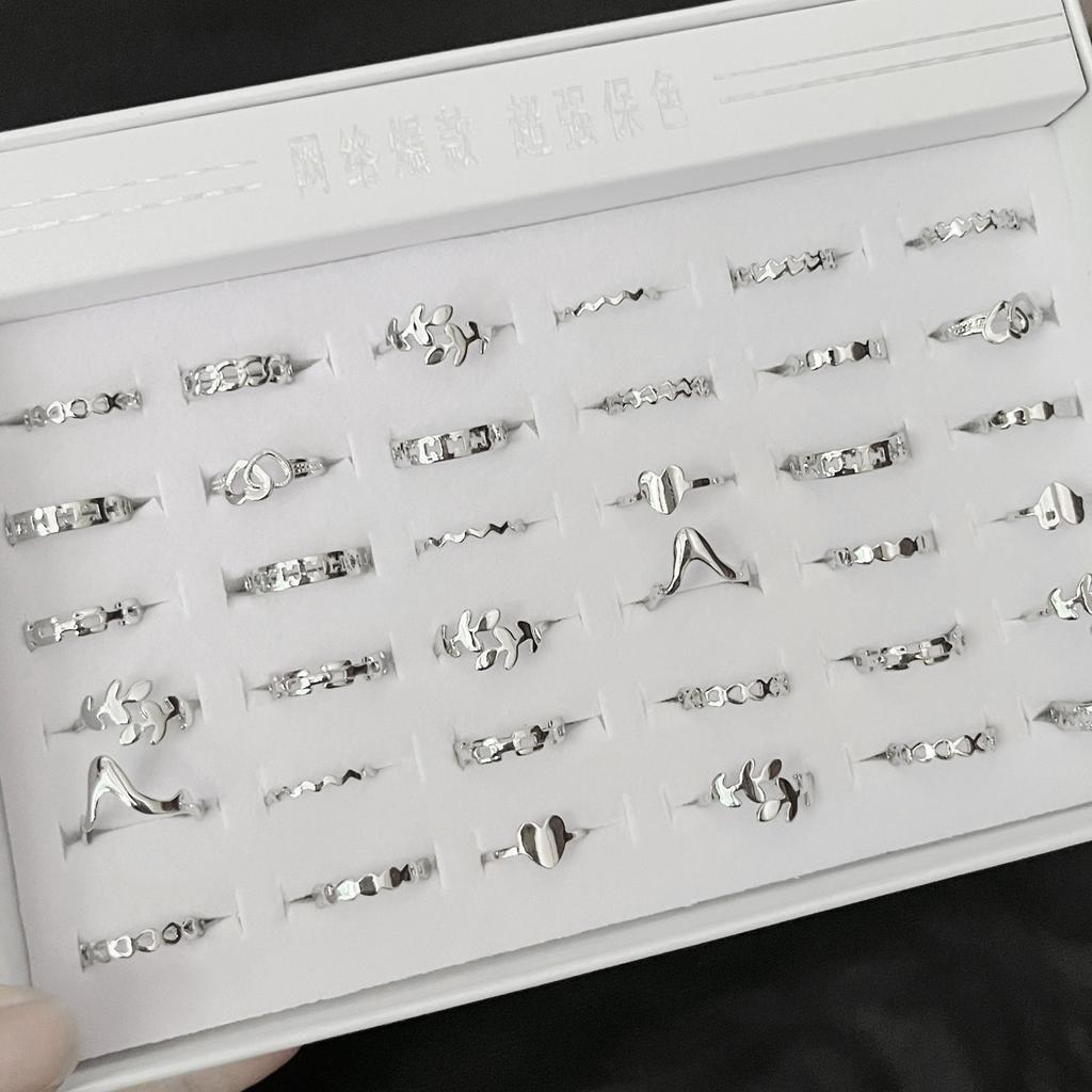 36 Pezzi Anello da Donna Anello regolabile per dito Anello vintage e semplice per feste e accessori