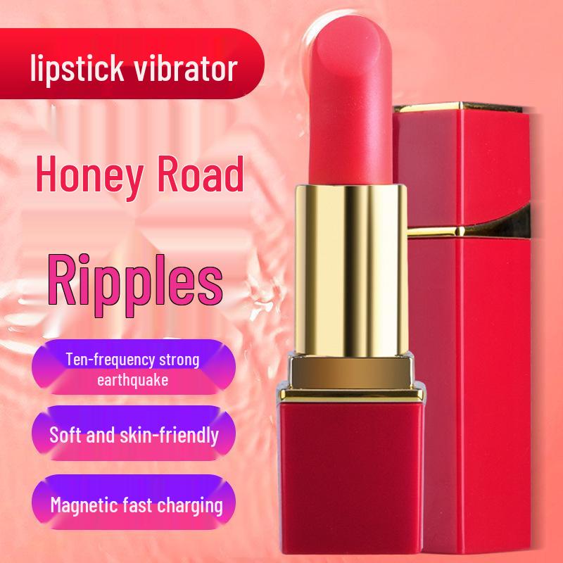 Women's Mini Lipstick Vibrator - Small AV Stick with Magnetic Attraction for Personal Pleasure