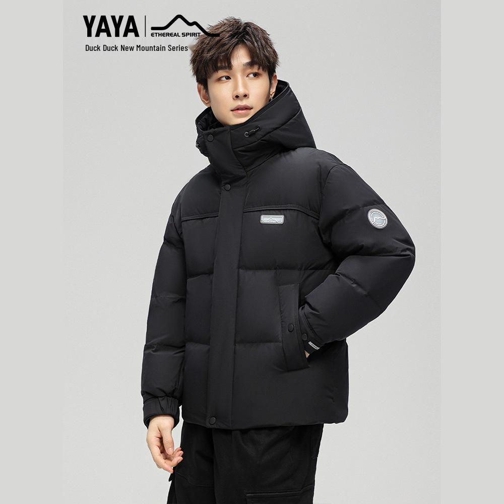 Men's Yaya Hooded Down Jacket 2026: New Autumn/Winter Fashion Warm Outerwear