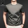 PLAYBOY Herren-T-Shirt mit kurzen Ärmeln aus Seidenmischung und Eis seide