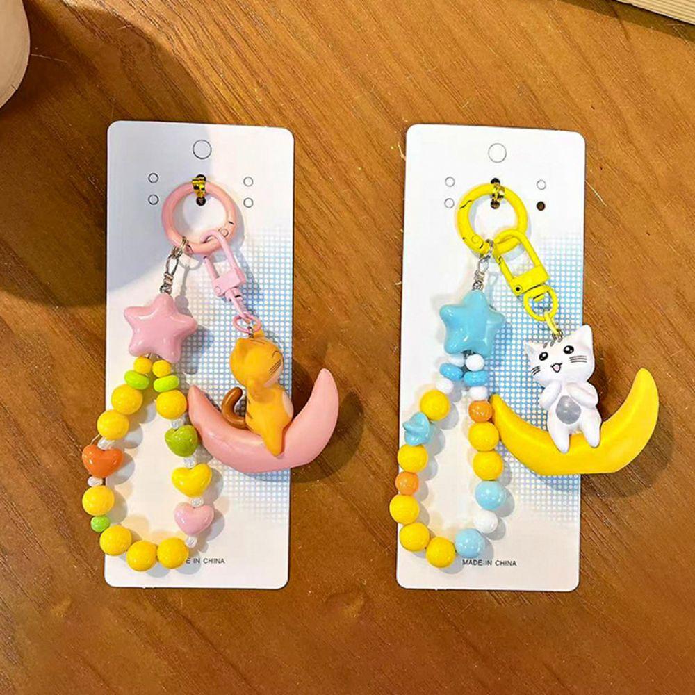 Soft Furry Simulated Cat Doll White Gray Stuffed Cat Keychain Kitten Plush Toy Pet Toys