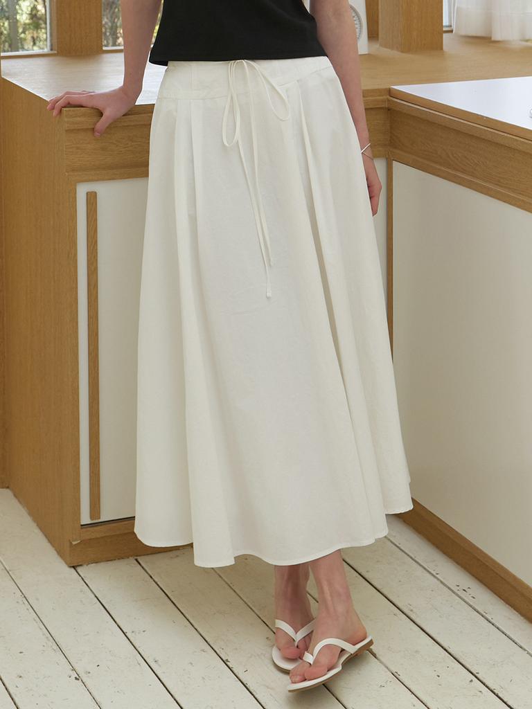 Liel Via Flare Skirt (White)