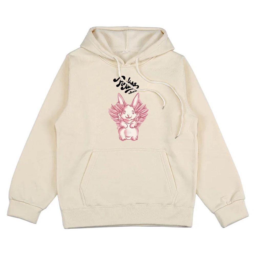 

Bunny Pink Aura Album Graphic Hoodies Singer Kenia Os Tour 2024 Sweatshirt for Winter Streetwear Men Women Clothes S