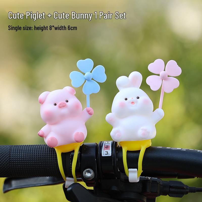 Pinwheel Paradise Tie-Up Doll: Cute Electric Car, Bicycle, Motorcycle, and Stroller Decoration