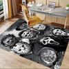 Horror Icons Collage Carpet For Playroom Bedroom Living Room Sofa Home Decorkids Game Area Rug Nonslip Floor Mat