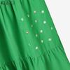 ZANZEA Women 3/4 Sleeve Blouse and Long Skirts Casual Two Piece Suit Sets