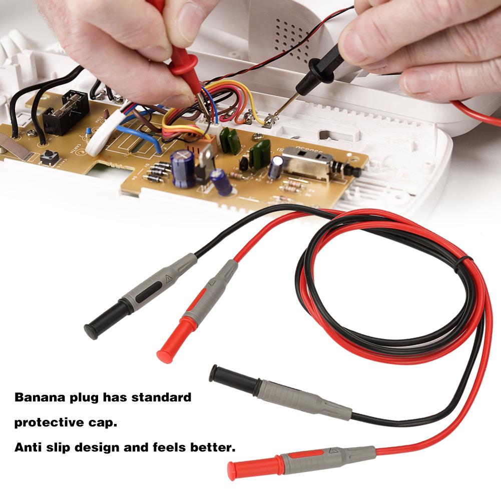 P1032 4mm Banana Plug Test Line Injection Molded Straight to Straight Multimeter Wire Cable