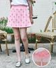 Metapeo Met Ribbon Print Skirt Pants Pink
