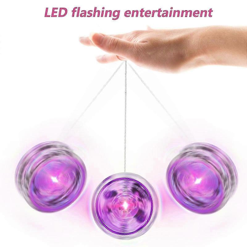3 Pcs Kids Yo-yo Balls Light Up Flashing Responsive Balls Yo Yo Toys Party Favors for Kids Beginners
