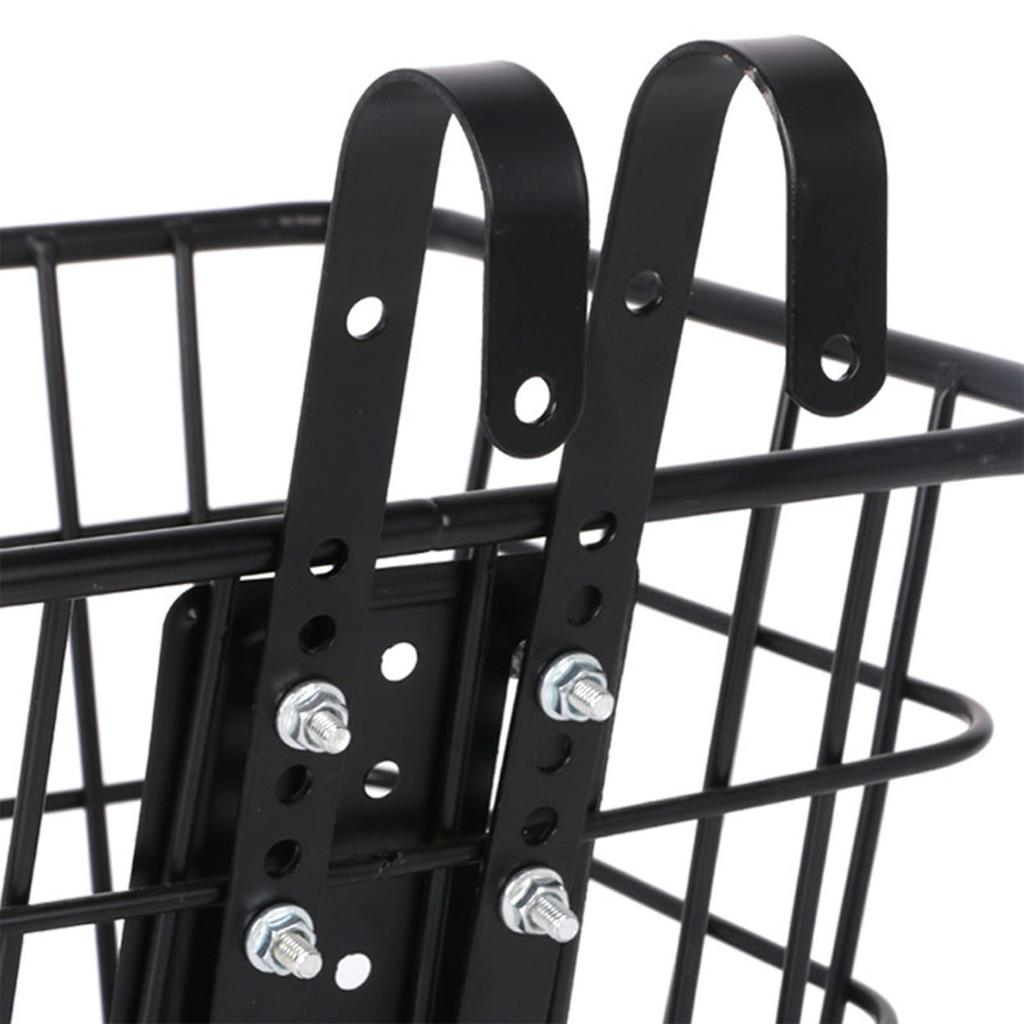 Fahrrad Frontkorb Haken Multifunktional Höhenverstellbar Abnehmbar Metall Schnellspanner Haken