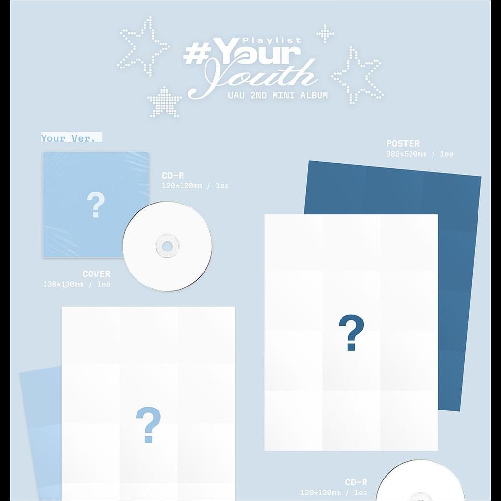 [Pre-order][SET] UAU [Playlist #Your Youth] COMPACT VER. (Your ver., Youth ver.) + Free Gift