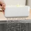 Swan Strainer Draining Drying Space-saving Sponge Holder Sink Organizer Corner Shelf Drain Rack