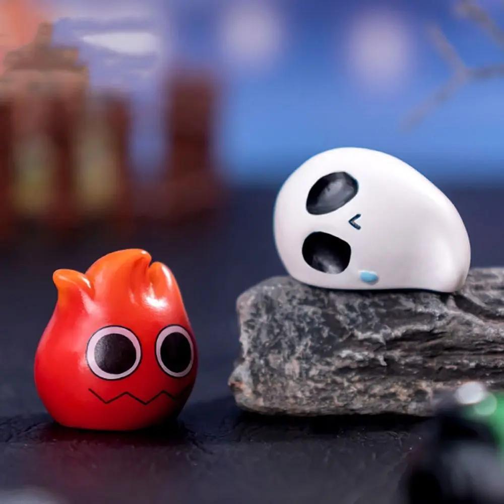 Multicolor Halloween Miniature Figurine Bat Spider Skeleton Cat Zombie Cartoon Pumpkin Ghost Statue Car Decoration Halloween