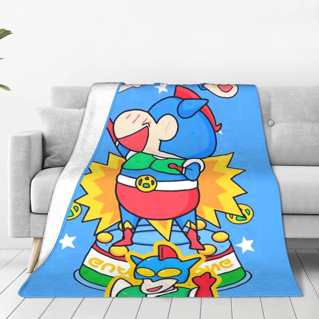 Crayons Shin-chans and Friends Blanket Quality Warm  Throw Blanket Winter Kids Couch Chair Sofa Bed Aesthetic Bedspread