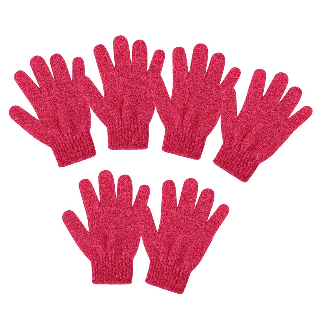 6 Pieces Peeling Body Peeling Shower Gloves Bath Massage SPA Mitts