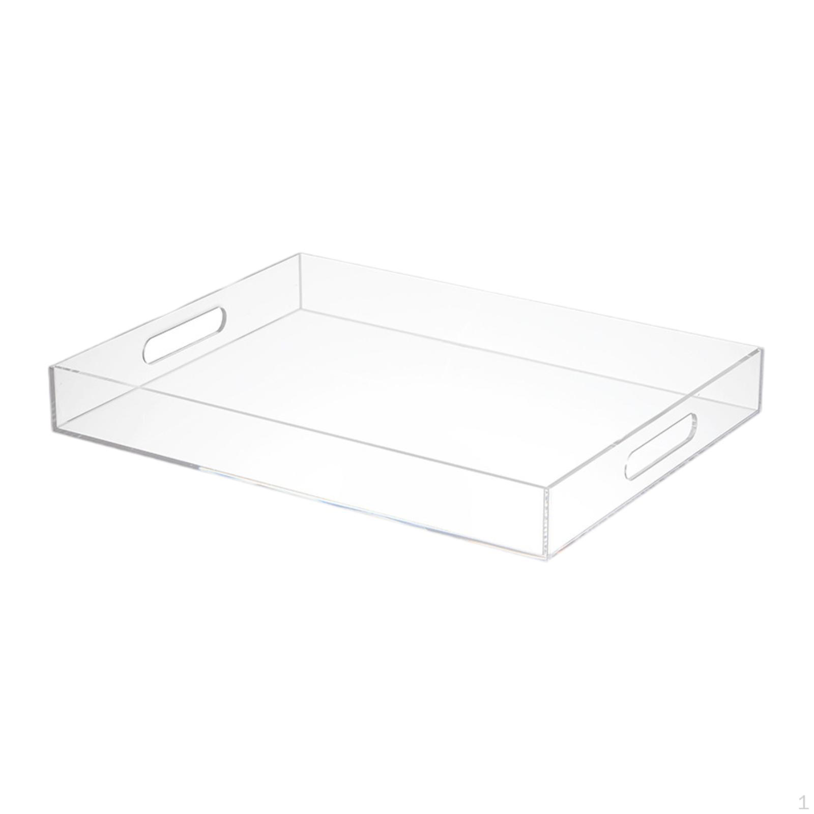 

Акриловый поднос для сервировки, органайзер для ванной комнаты, фруктовый многофункциональный, прозрачный для чистый