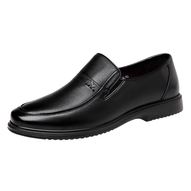 Red Dragonfly Men s Slip-On Leather Business Casual Derby Shoes 45