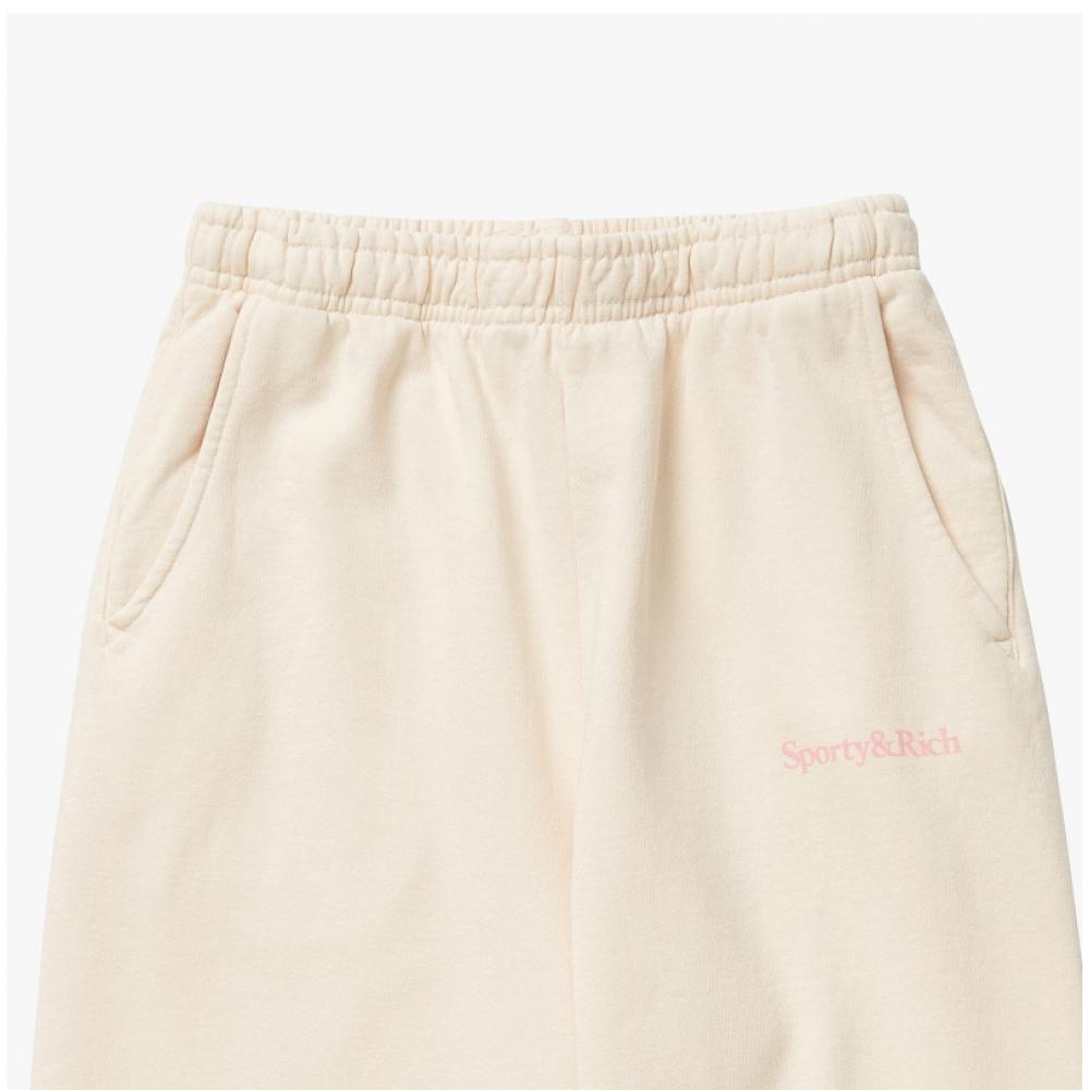 Sporty   Rich Sw631cr Serif  Serif  Logo Public Long Pants