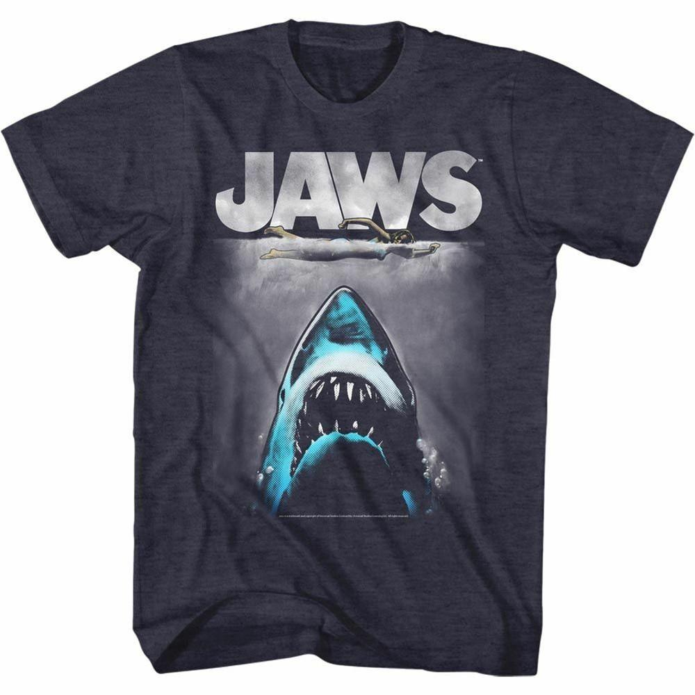 

Jaws Lichtenstien Navy Heather Adult T-Shirt 4XL