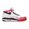 Nike Flight Legacy Cushioning Slip Resistant Abrasion Resistant Rebound Mid top Vintage Basketball Shoes Unisex BQ4212-100(Team767-)