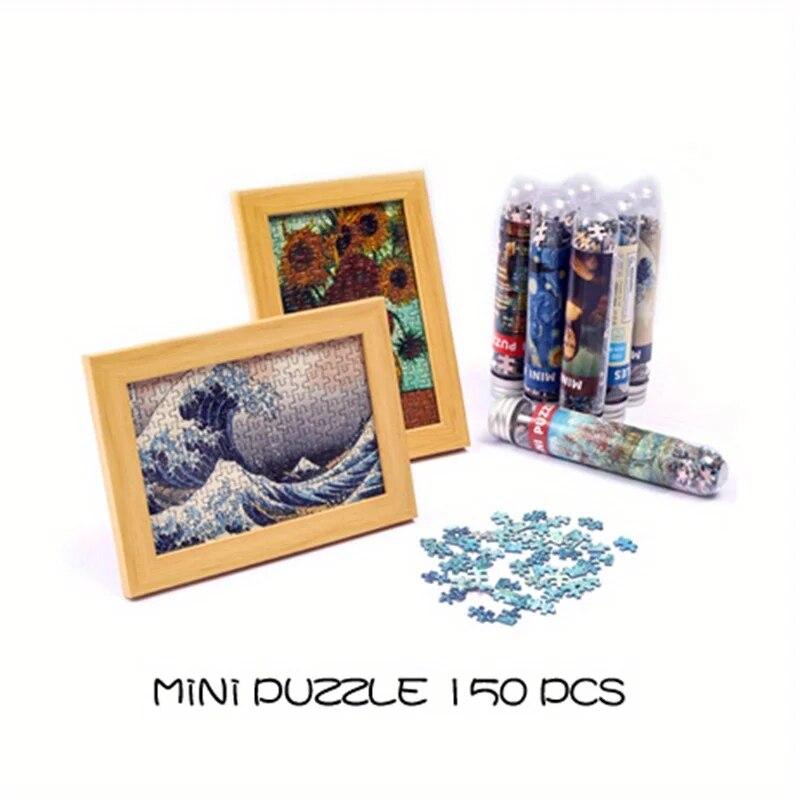 Fotorámeček Lovers in the Rain 150 Mini zkumavka Puzzle série Domů Vánoční dárek Mládež Dospělý Dospělý Puzzle DIY YC-M