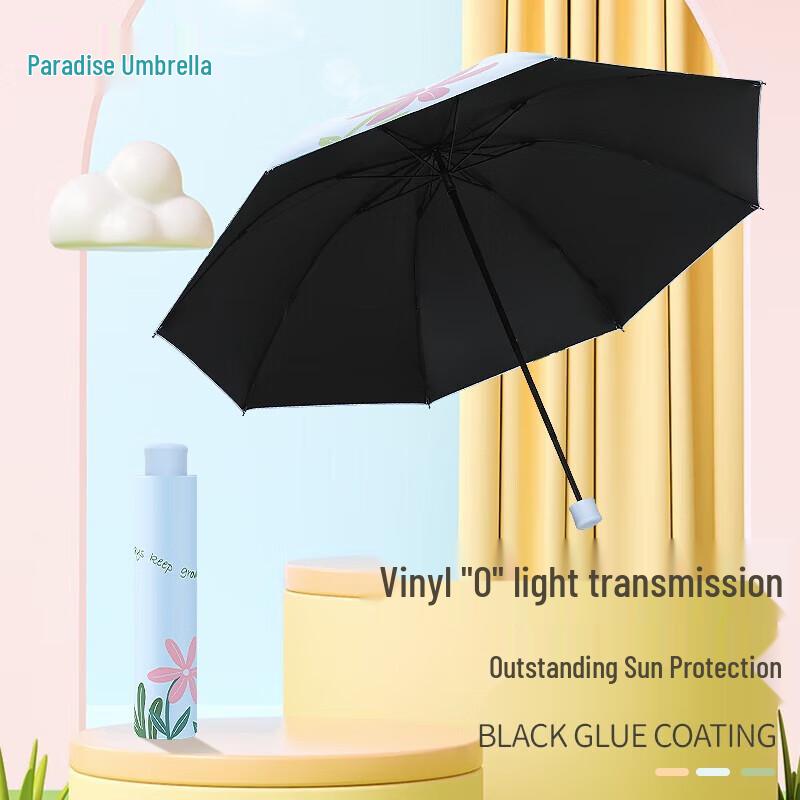 Paradise 3-Fold UV Protection Floral Umbrella