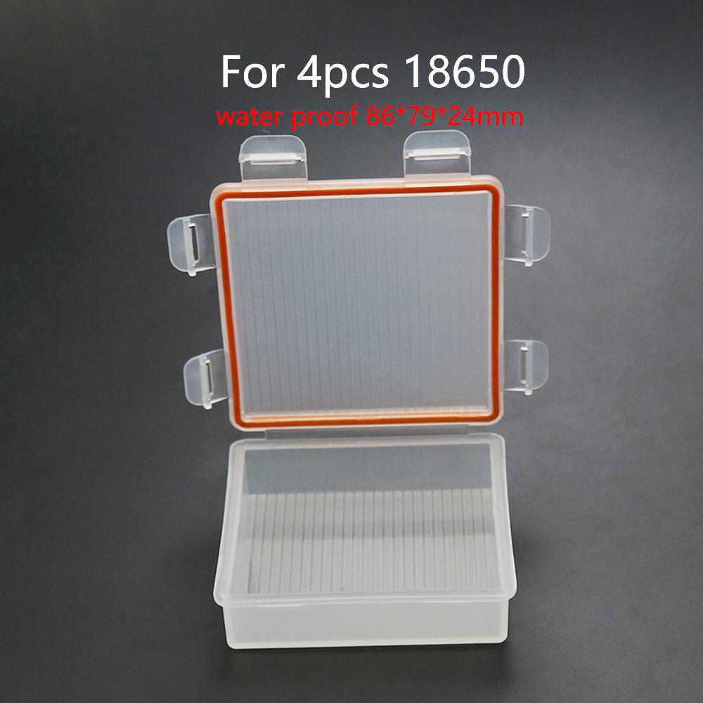 Hartplastik 18650 Akku-Aufbewahrungsboxen Hülle Halter Mit Clip Für 1/2/4/8x 18650 4x16340 Wiederaufladbare Batterie Wasserdichte Hüllen