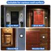 Black Lighted Doorbell Push Button White Light Home Wall Mounted Buttons  Garage Front Doors