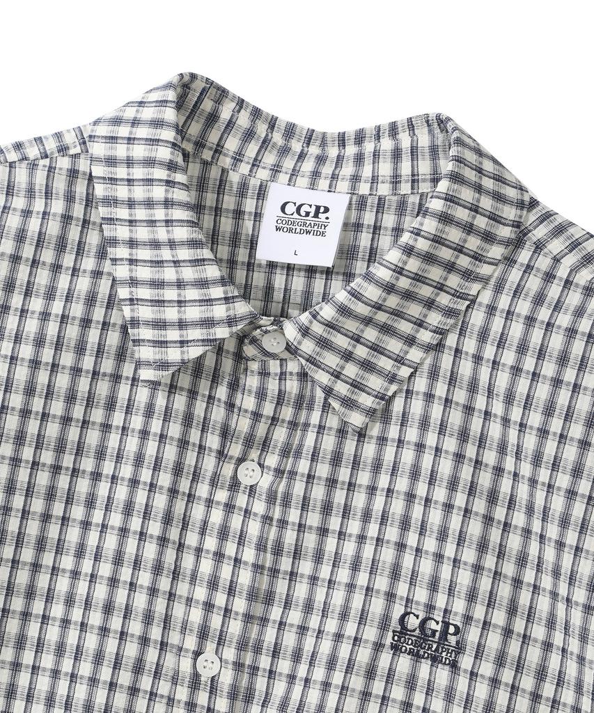 CGP Check Short Sleeve Shirt - Navy