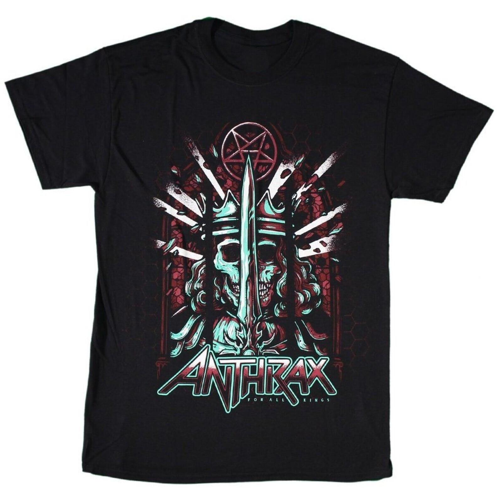 ANTHRAX cd lgo FOR ALL THE KINGS POSTER Official SHIRT LAST XL New OOP S