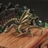 Brass Evil Dragon Best Lord Demon Dragon Tabletop Miniatures Figurines Dragon Miniature Figurines Tabletop War Game Chess Statues Gifts