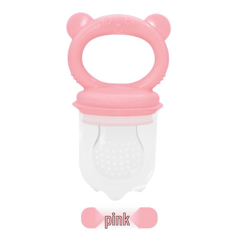 Isır ısır Silikon Diş Kaşıyıcı: Bebek Meyve ve Sebze Besleyici - Süper Yumuşak File Uç