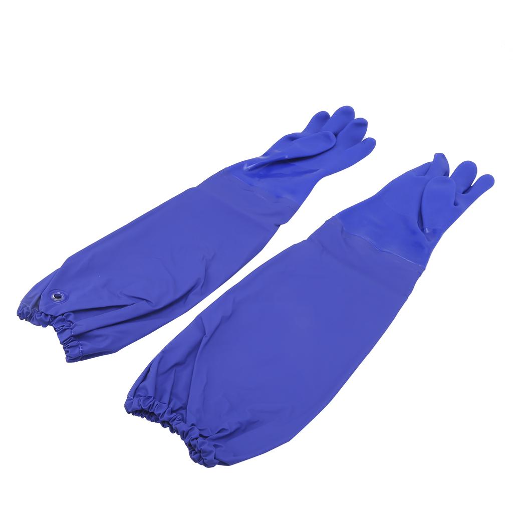 PVC Coated Chemical Resistant Gloves Oil Acid Alkali Resistance Long Sleeve Matte NonSlip Wearproof