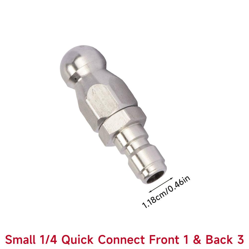 Professional Pressure Washer Drain Cleaning Nozzle High Pressure Water Jet Pipe Nozzle Unclogging Steel Sewer & Pipe Maintenance