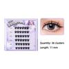 Wispy Adhesive False Eyelashes Reusable Glue Free Fake Lashes Fashion False Eyelash Clusters  Lady